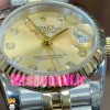 ساعت رولکس زنانه مدل دیت جاست اتوماتیک دورنگ طلایی صفحه طلایی 020862 ROLEX DATEJUST
