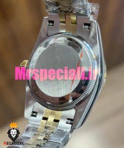 ساعت رولکس زنانه مدل دیت جاست اتوماتیک دورنگ طلایی صفحه طلایی قاب نگین 020864 ROLEX DATEJUST Diamond