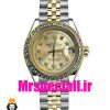 ساعت رولکس زنانه مدل دیت جاست اتوماتیک دورنگ طلایی صفحه طلایی قاب نگین 020864 ROLEX DATEJUST Diamond