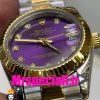 ساعت رولکس زنانه مدل دیت جاست اتوماتیک دورنگ طلایی صفحه بنفش 020876 ROLEX DATEJUST