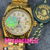 ساعت رولکس زنانه مدل دیت جاست اتوماتیک طلایی صفحه سفید 020875 ROLEX DATEJUST