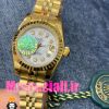 ساعت رولکس زنانه مدل دیت جاست اتوماتیک طلایی صفحه سفید 020875 ROLEX DATEJUST