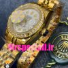 ساعت رولکس زنانه مدل دیت جاست اتوماتیک طلایی صفحه سفید قاب نگین 020874 ROLEX DATEJUST Diamond