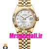 ساعت رولکس زنانه مدل دیت جاست اتوماتیک طلایی صفحه سفید 020875 ROLEX DATEJUST