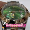 ساعت رولکس مردانه مدل دیت جاست اتوماتیک دورنگ رزگلد صفحه سبز 020880 ROLEX DATEJUST
