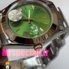ساعت رولکس مردانه مدل دیت جاست اتوماتیک دورنگ رزگلد صفحه سبز 020880 ROLEX DATEJUST