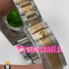 ساعت رولکس مردانه مدل دیت جاست اتوماتیک دورنگ رزگلد صفحه سبز 020880 ROLEX DATEJUST