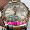 ساعت رولکس مردانه مدل دیت جاست اتوماتیک دورنگ رزگلد صفحه سفید 020881 ROLEX DATEJUST