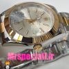 ساعت رولکس مردانه مدل دیت جاست اتوماتیک دورنگ رزگلد صفحه سفید 020881 ROLEX DATEJUST