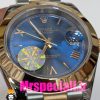 ساعت رولکس مردانه مدل دیت جاست اتوماتیک دورنگ رزگلد صفحه ابی 020887 ROLEX DATEJUST