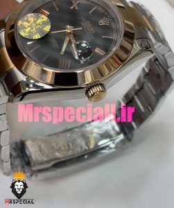 ساعت رولکس مردانه مدل دیت جاست اتوماتیک دورنگ رزگلد صفحه مشکی 020888 ROLEX DATEJUST