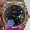 ساعت رولکس مردانه مدل دیت جاست اتوماتیک دورنگ رزگلد صفحه مشکی 020888 ROLEX DATEJUST