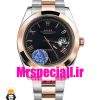 ساعت رولکس مردانه مدل دیت جاست اتوماتیک دورنگ رزگلد صفحه مشکی 020888 ROLEX DATEJUST
