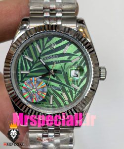 ساعت رولکس مردانه مدل دیت جاست اتوماتیک استیل صفحه سبز 020889 ROLEX DATEJUST