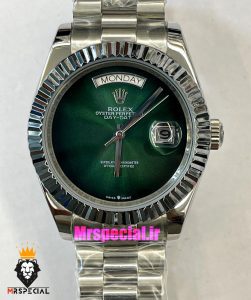 ساعت رولکس مردانه مدل دی دیت اتوماتیک استیل صفحه سبز 021333 ROLEX DAY DATE 