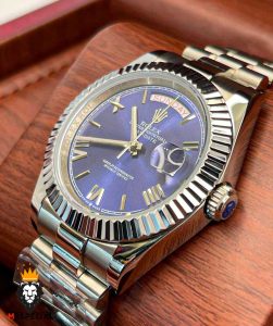 ساعت رولکس مردانه مدل دی دیت اتوماتیک استیل صفحه ابی 5790 ROLEX DAY DATE