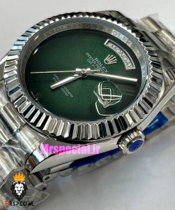 ساعت رولکس مردانه مدل دی دیت اتوماتیک استیل صفحه سبز 021333 ROLEX DAY DATE 
