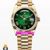 ساعت رولکس مردانه مدل دی دیت اتوماتیک طلایی صفحه سبز 021630 ROLEX DAY DATE