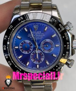 ساعت رولکس مردانه مدل دیتونا اتوماتیک استیل صفحه ابی 020858 ROLEX DAYTONA 