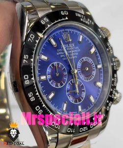 ساعت رولکس مردانه مدل دیتونا اتوماتیک استیل صفحه ابی 020858 ROLEX DAYTONA 