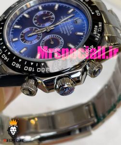 ساعت رولکس مردانه مدل دیتونا اتوماتیک استیل صفحه ابی 020858 ROLEX DAYTONA 