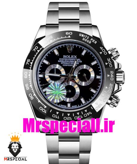 ساعت رولکس مردانه مدل دیتونا اتوماتیک استیل صفحه مشکی 020857 ROLEX DAYTONA