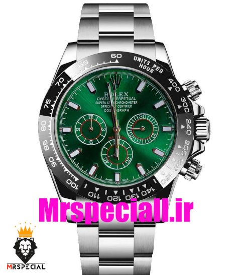 ساعت رولکس مردانه مدل دیتونا کرنوگراف استیل صفحه سبز 020859 ROLEX DAYTONA