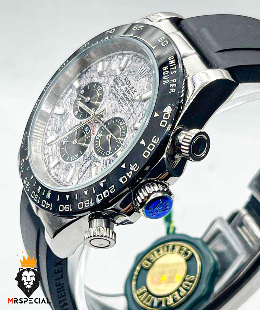 ساعت مردانه رولکس دیتونا اتوماتیک استیل بند رابر قاب سرامیک 01290 Rolex Cosmograph Daytona