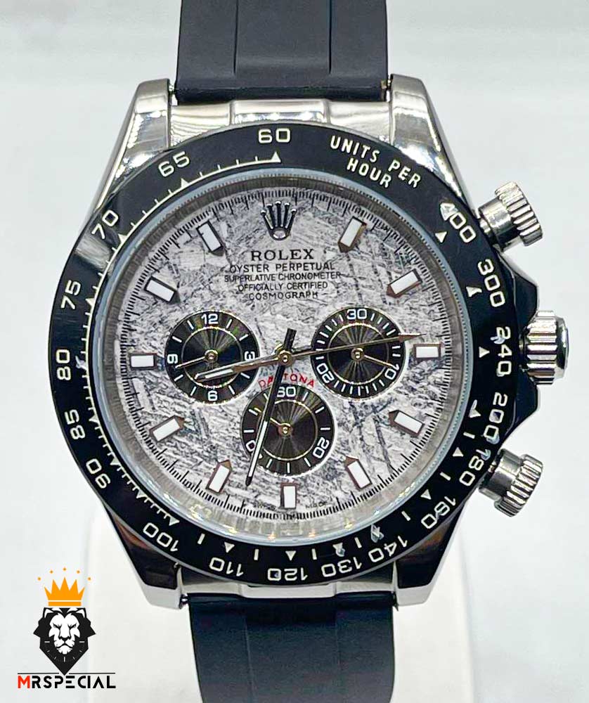 ساعت مردانه رولکس دیتونا اتوماتیک استیل بند رابر قاب سرامیک 01290 Rolex Cosmograph Daytona