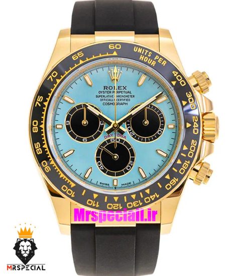ساعت رولکس مردانه دیتونا کاسموگراف اتوماتیک رابر صفحه تیفانی 021629 Rolex Cosmograph Daytona