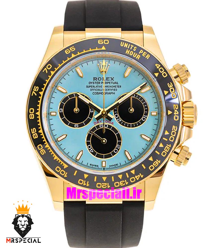 ساعت رولکس مردانه دیتونا کاسموگراف اتوماتیک رابر صفحه تیفانی 021629 Rolex Cosmograph Daytona