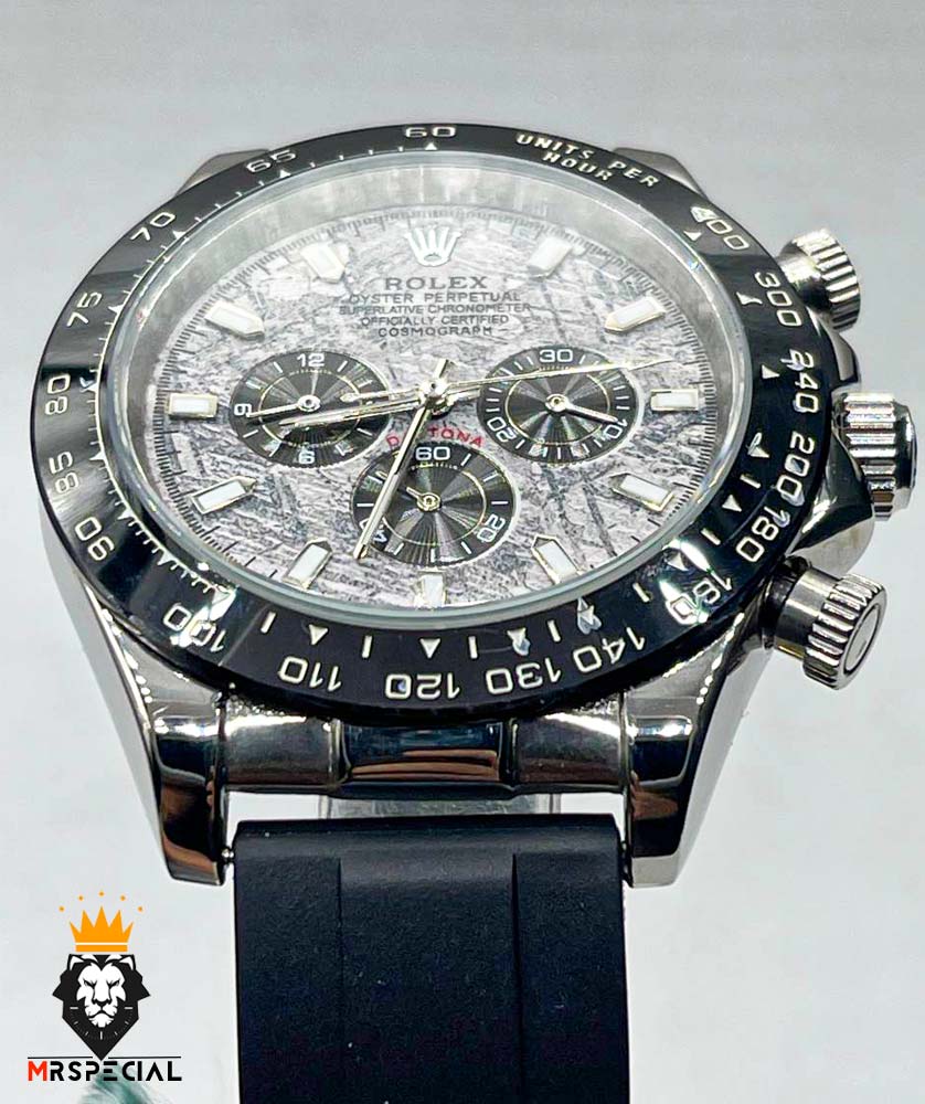 ساعت مردانه رولکس دیتونا اتوماتیک استیل بند رابر قاب سرامیک 01290 Rolex Cosmograph Daytona