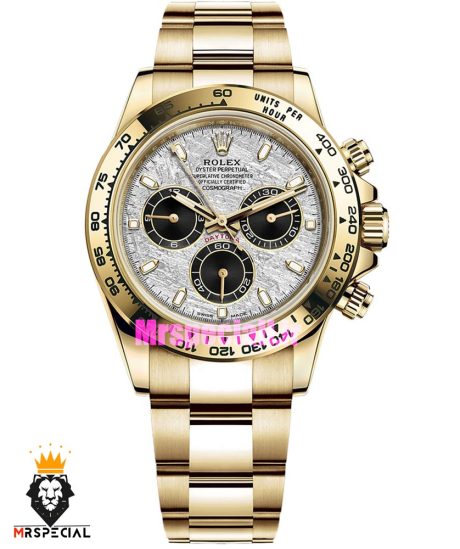 ساعت مردانه رولکس دیتونا اتوماتیک طلایی صفحه سرامیک 01312 Rolex Cosmograph Daytona