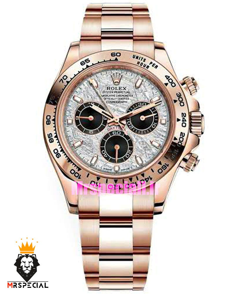 ساعت مردانه رولکس دیتونا اتوماتیک رزگلد صفحه سرامیک 01311 Rolex Cosmograph Daytona