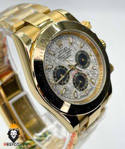 ساعت مردانه رولکس دیتونا اتوماتیک طلایی صفحه سرامیک 01312 Rolex Cosmograph Daytona
