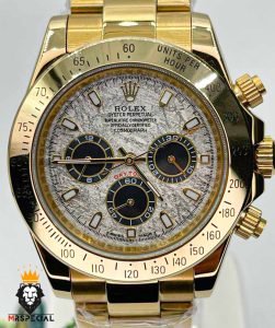 ساعت مردانه رولکس دیتونا اتوماتیک طلایی صفحه سرامیک 01312 Rolex Cosmograph Daytona