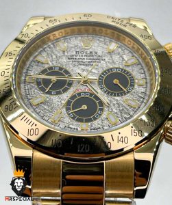 ساعت مردانه رولکس دیتونا اتوماتیک طلایی صفحه سرامیک 01312 Rolex Cosmograph Daytona