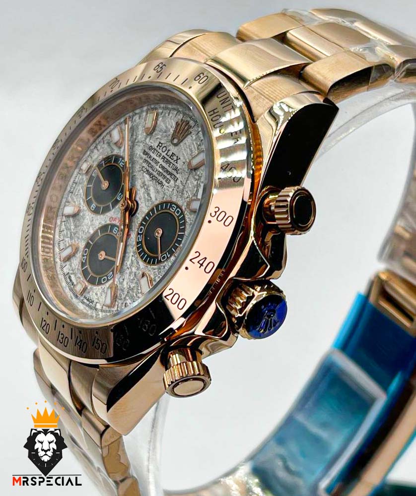 ساعت مردانه رولکس دیتونا اتوماتیک رزگلد صفحه سرامیک 01311 Rolex Cosmograph Daytona