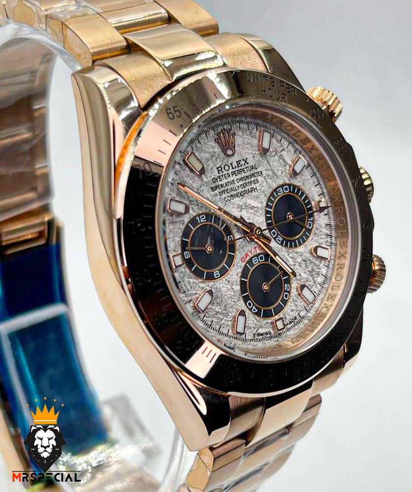 ساعت مردانه رولکس دیتونا اتوماتیک رزگلد صفحه سرامیک 01311 Rolex Cosmograph Daytona