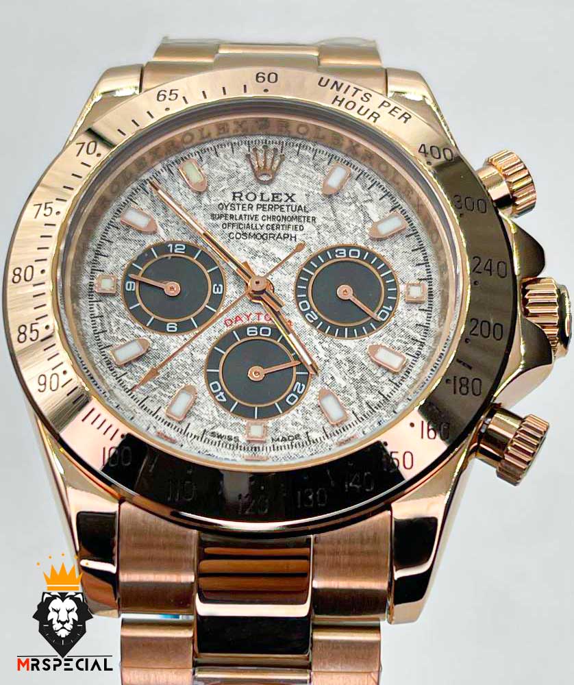 ساعت مردانه رولکس دیتونا اتوماتیک رزگلد صفحه سرامیک 01311 Rolex Cosmograph Daytona