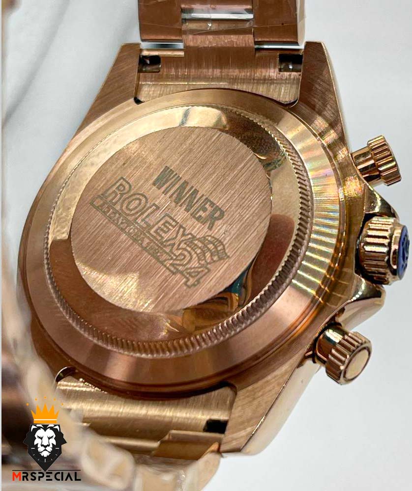 ساعت مردانه رولکس دیتونا اتوماتیک رزگلد صفحه سرامیک 01311 Rolex Cosmograph Daytona