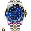 ساعت رولکس مدل جی ام تی مستر اتوماتیک دورنگ طلایی صفحه ابی 01194 Rolex GMT MASTER