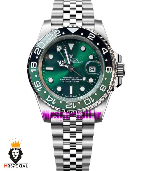 ساعت رولکس مردانه مدل جی ام تی مستر اتوماتیک استیل صفحه سبز 01189 Rolex GMT MASTER