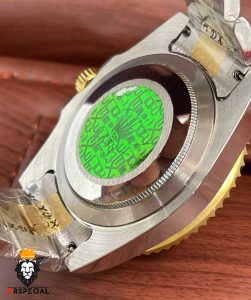 ساعت رولکس مردانه مدل ساب مارینر اتوماتیک دورنگ طلایی صفحه ابی 01380 ROLEX SUBMARINER