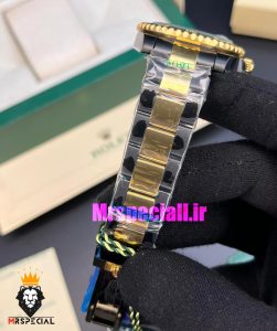 ساعت رولکس مردانه مدل جی ام تی مستر اتوماتیک مشکی طلایی صفحه مشکی 021008 Rolex GMT-Master II