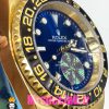 ساعت رولکس مردانه مدل جی ام تی مستر اتوماتیک طلایی صفحه ابی 020906 ROLEX GMT MASTER