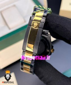 ساعت رولکس مردانه مدل جی ام تی مستر اتوماتیک مشکی طلایی صفحه مشکی 021008 Rolex GMT-Master II