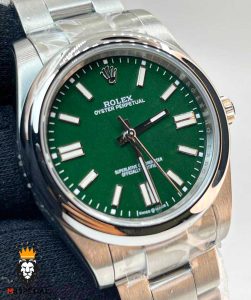 ساعت مچی مردانه رولکس پرپچوال اتوماتیک صفحه سبز رپلیکا 01207 Rolex Oyster Perpetual Replica