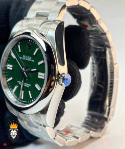 ساعت مچی مردانه رولکس پرپچوال اتوماتیک صفحه سبز رپلیکا 01207 Rolex Oyster Perpetual Replica