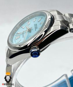 ساعت ست مردانه و زنانه رولکس پرپچوال اتوماتیک صفحه تیفانی 01463 Rolex Oyster Perpetual